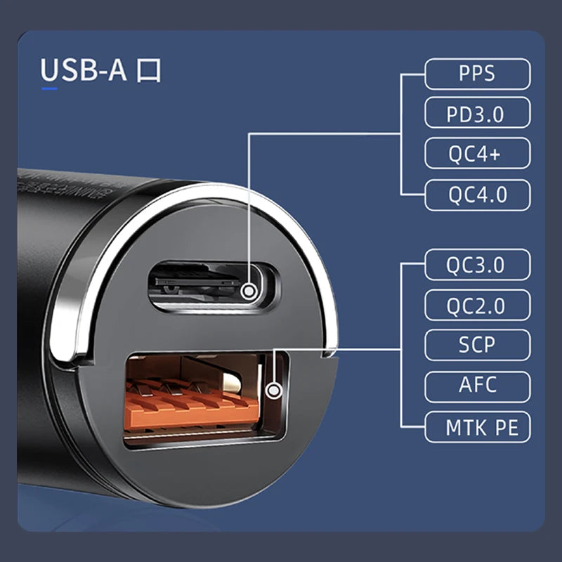 30W / 100W Mini Car Charger