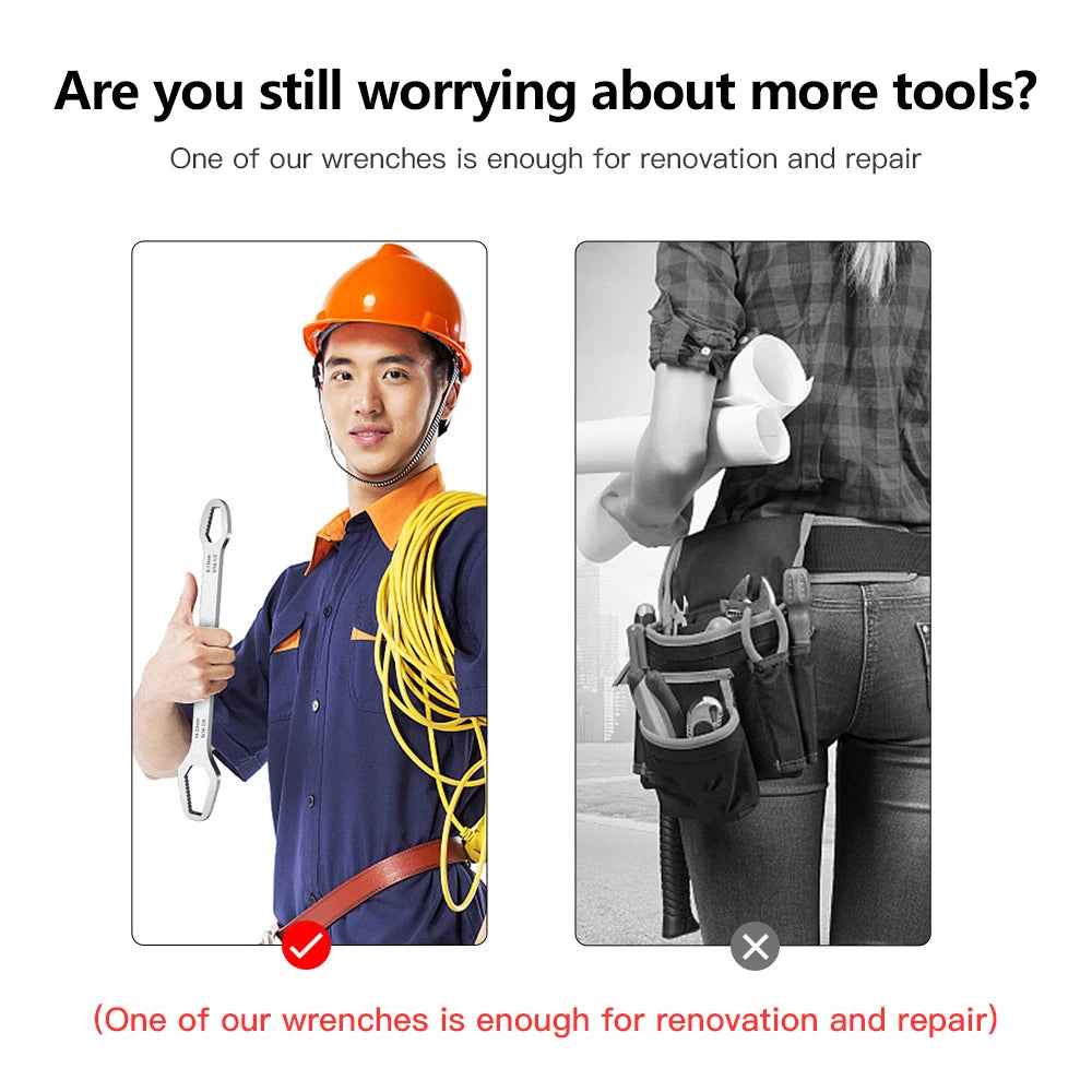 Universal Self-tightening Adjustable Wrench