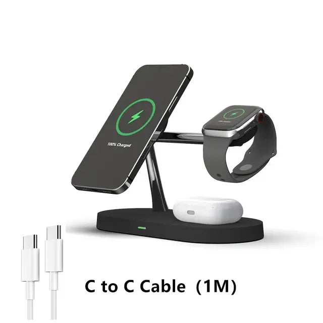 3 in 1 Wireless Magnetic Charger Stand