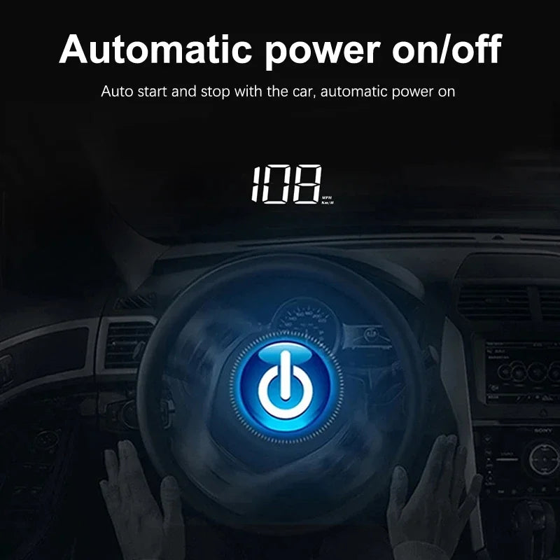 Xiaomi In-vehicle Speedometer HUD Head Up Display Digital Speed Meter Windshield Projector Vehicles Truck Electronics Accessorie