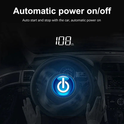 Xiaomi In-vehicle Speedometer HUD Head Up Display Digital Speed Meter Windshield Projector Vehicles Truck Electronics Accessorie