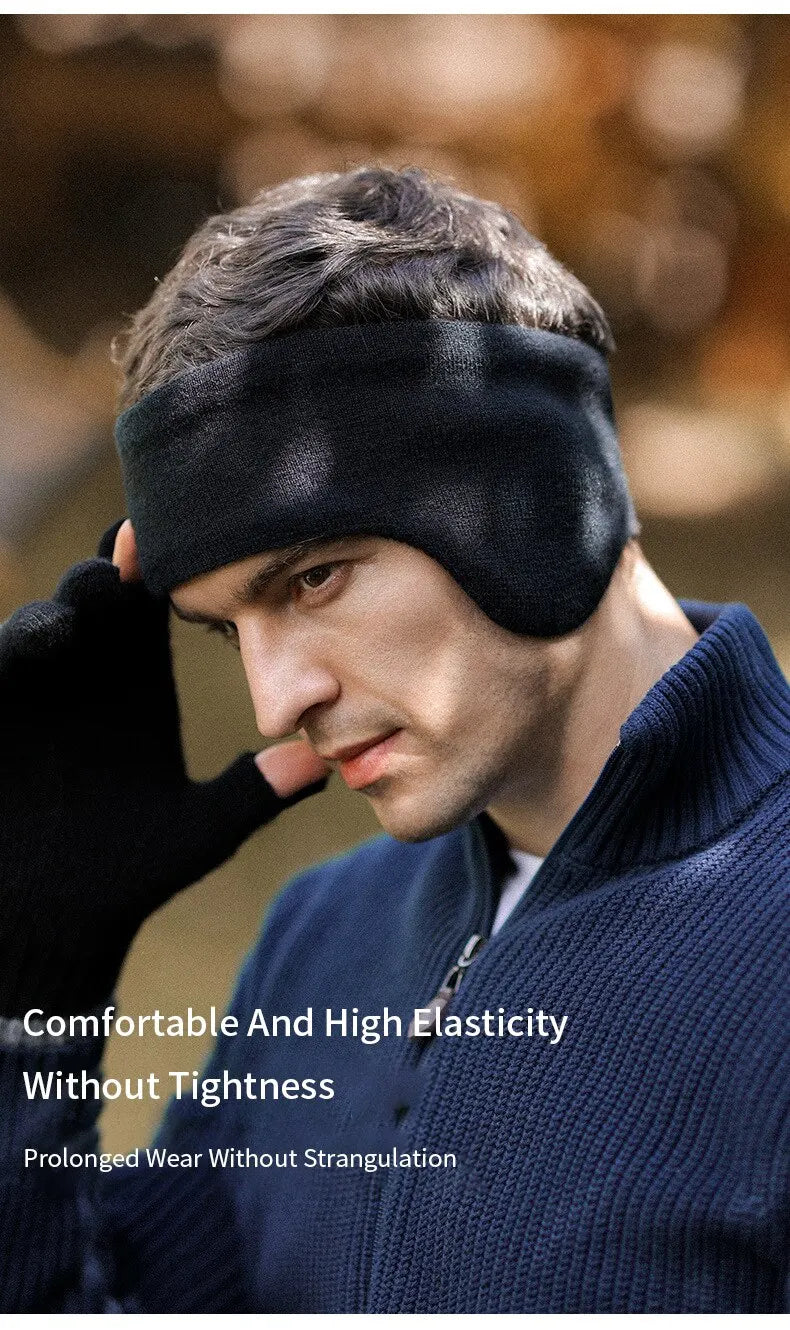 Winter Men's Padded And Thickened Ear Warmers To Prevent Cold And Wind Warm Ear Muffs