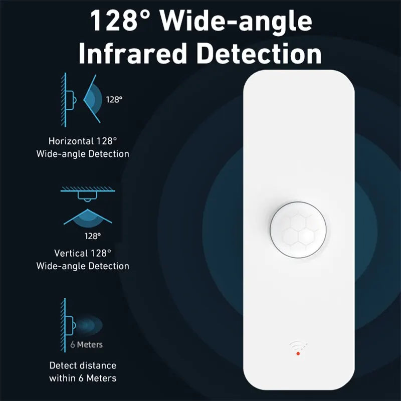 Tuya WiFi PIR Motion Sensor Smart Home Human Body Infrared Detector Security Smart Life Works With Alexa Google Home