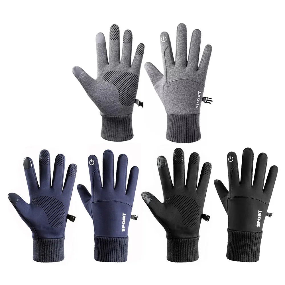 Winter Waterproof Men's Gloves Windproof Sports Fishing Touchscreen Driving Motorcycle Ski Non-slip Warm Cycling Women Gloves