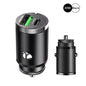 100W Mini Car Charger Lighter Fast Charging for iPhone QC3.0 Mini PD USB Type C Car Phone Charger for Xiaomi Samsung Huawei