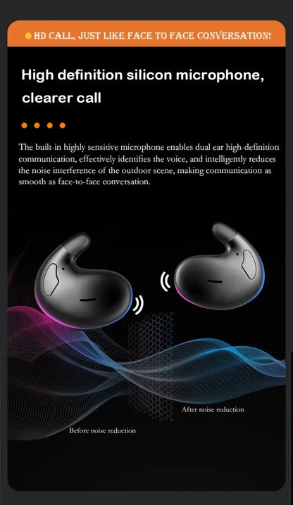 Xiaomi Sleep Invisible Earbuds Bluetooth 5.3 Headphones Tiny Sports Stereo Earphone Hidden Noise Cancelling Wireless Headsets