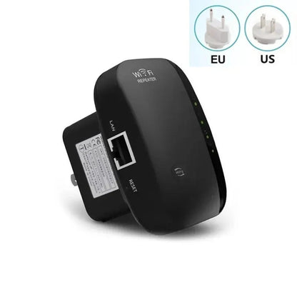 Wifi Repeater Wireless Signal Amplifier Extended Network Enhancer EU US Home Router 300m Thro