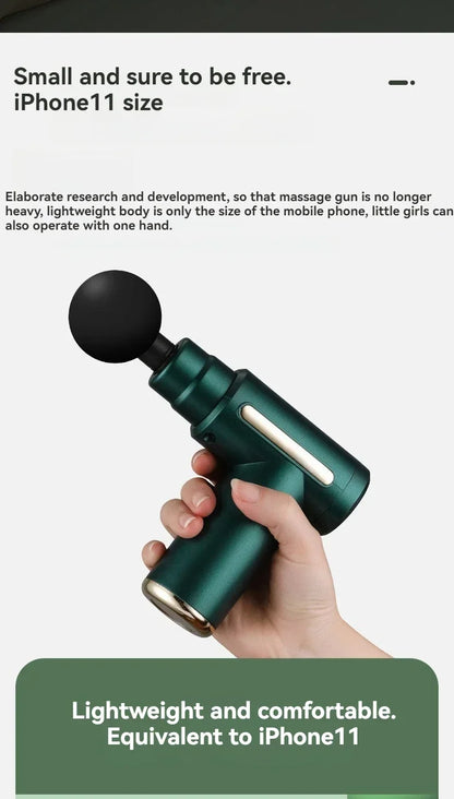 USB Mini Massage Gun Fascia Machine Muscle Relaxation Vibrating Gun Rod Massage Fitness Equipment Neck Grab Fascia Gun