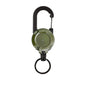 Retractable Heavy Duty Pull Reel Carabiner Key Chains Strong Steel Wire Rope Buckle Spring Key Ring Outdoor Sporty Keychain Tool