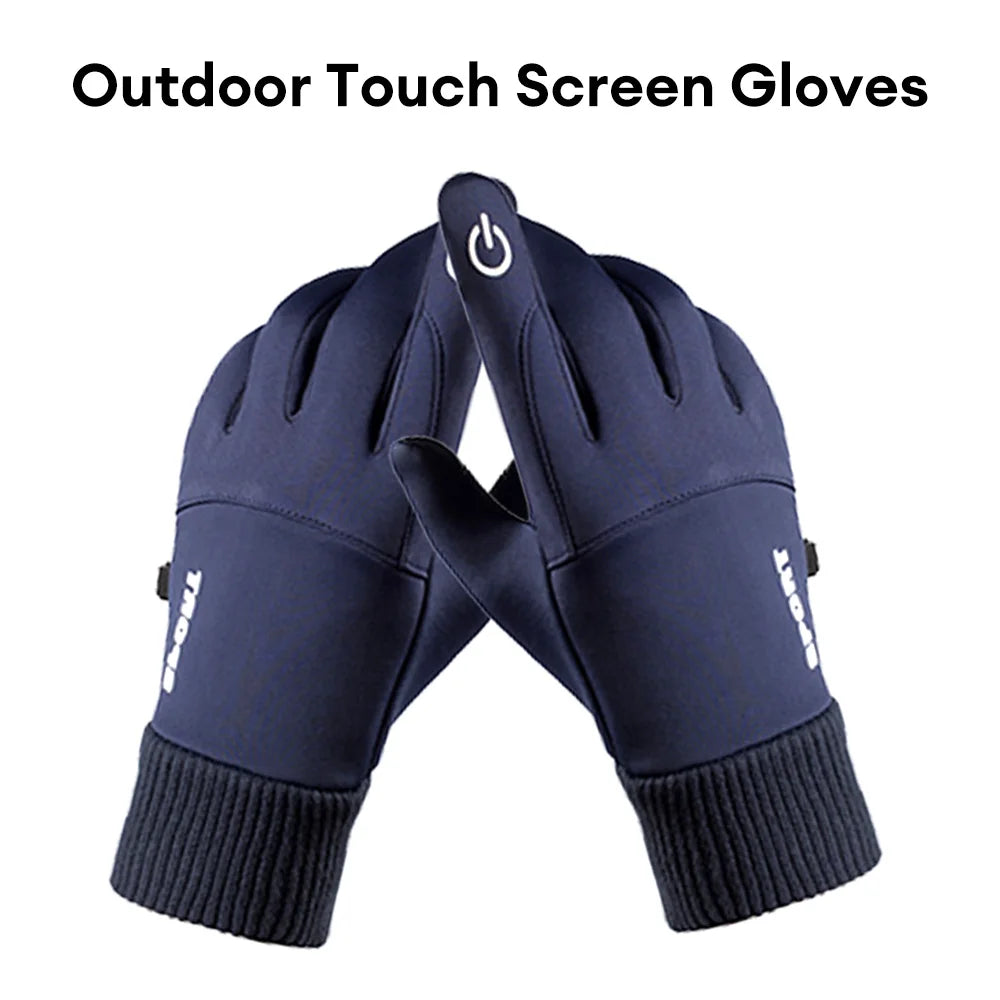 Winter Waterproof Men's Gloves Windproof Sports Fishing Touchscreen Driving Motorcycle Ski Non-slip Warm Cycling Women Gloves