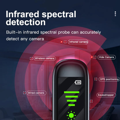 T66 GPS Tracker Detector Multifunctional InfraredAnti-Positioning Anti-Eavesdropping TrackingScanning Camera Detector for Car