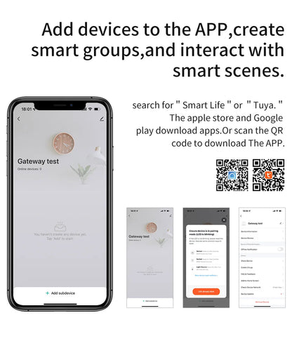 Tuya Smart Life Multi-mode Gateway Smart Home Automation Hub ZigBee WiFi Bridge Bluetooth Mesh Voice Control for Alexa Google