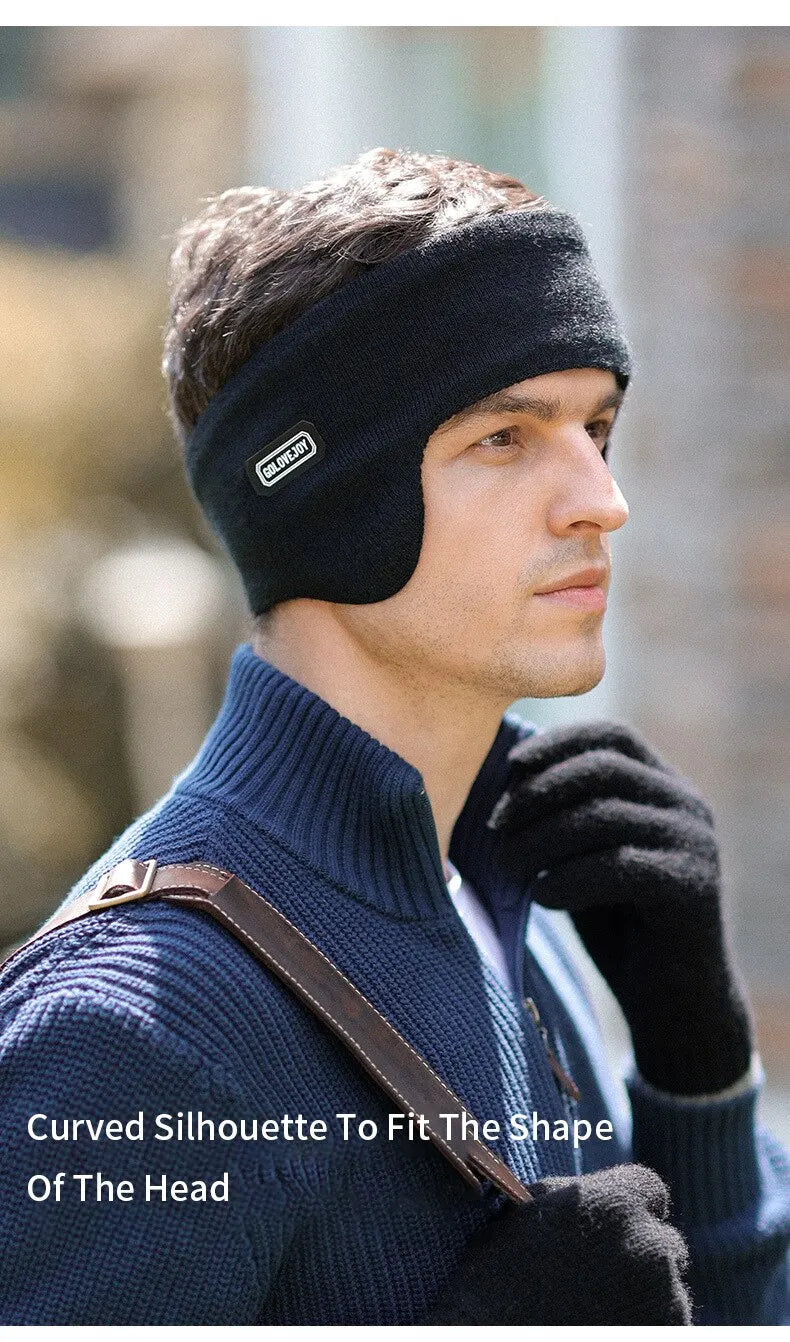 Winter Men's Padded And Thickened Ear Warmers To Prevent Cold And Wind Warm Ear Muffs