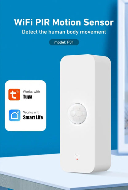 Tuya WiFi PIR Motion Sensor Smart Home Human Body Infrared Detector Security Smart Life Works With Alexa Google Home