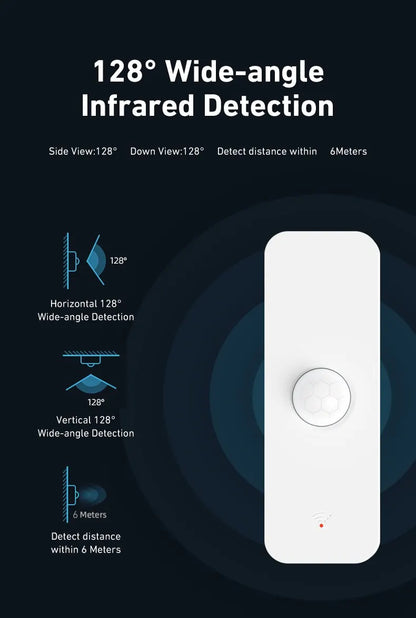 Tuya WiFi PIR Motion Sensor Smart Home Human Body Infrared Detector Security Smart Life Works With Alexa Google Home