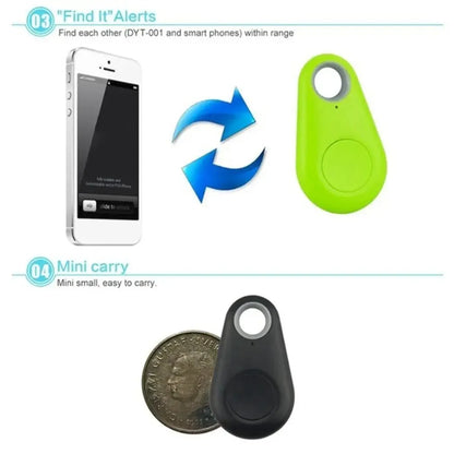 GPS Bluetooth 5.0 Tracker Anti-Lost Device Round Anti-Lost Device Pet Kids Bag Wallet Tracking Smart Finder Locator