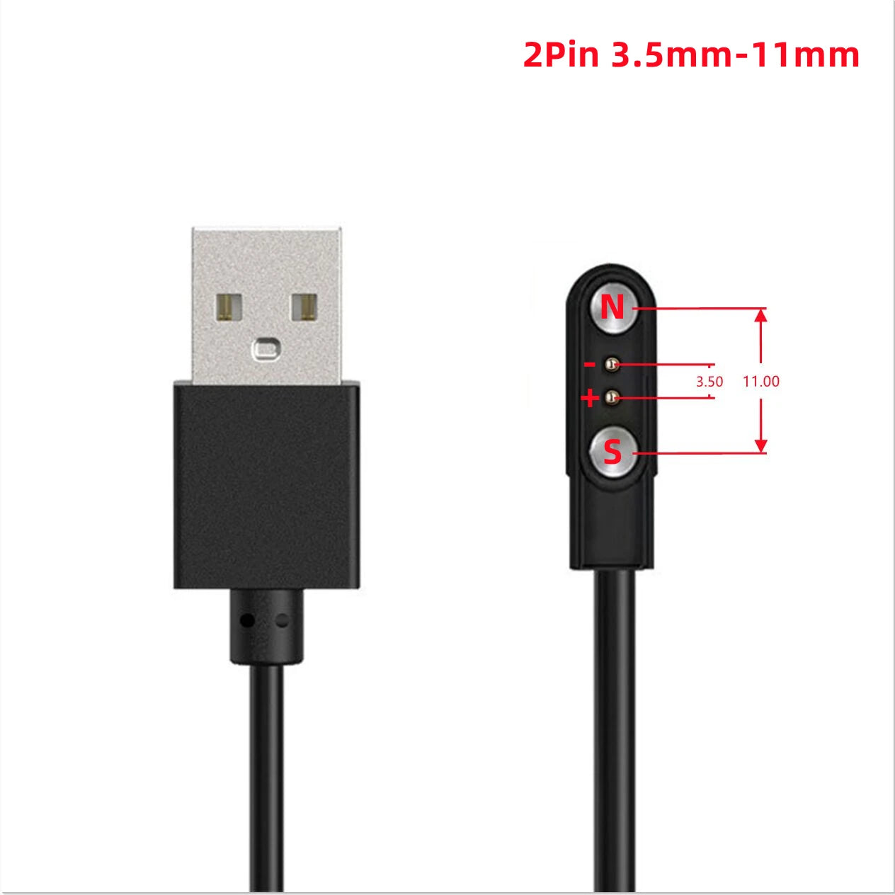 Universal Magnetic Charging Cable USB Dock Charger Power Line For Smart Watch Wristband Earphone Toothbrush Juicer Beauty Device