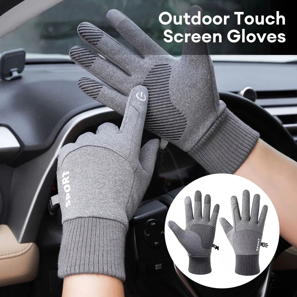 Winter Waterproof Men's Gloves Windproof Sports Fishing Touchscreen Driving Motorcycle Ski Non-slip Warm Cycling Women Gloves