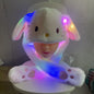 Kuromi Hello Kitty Moving Ears Cap for Kids Glowing Rabbit Hat Funny Stitch LED Plush Bunny Hats Halloween Party Accessories