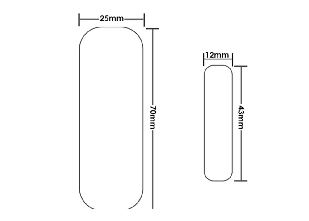 Tuya Smart Door Sensor WiFi Door Window Open Closed Detector Smart Home Security Alarm System Smart Life APP Control
