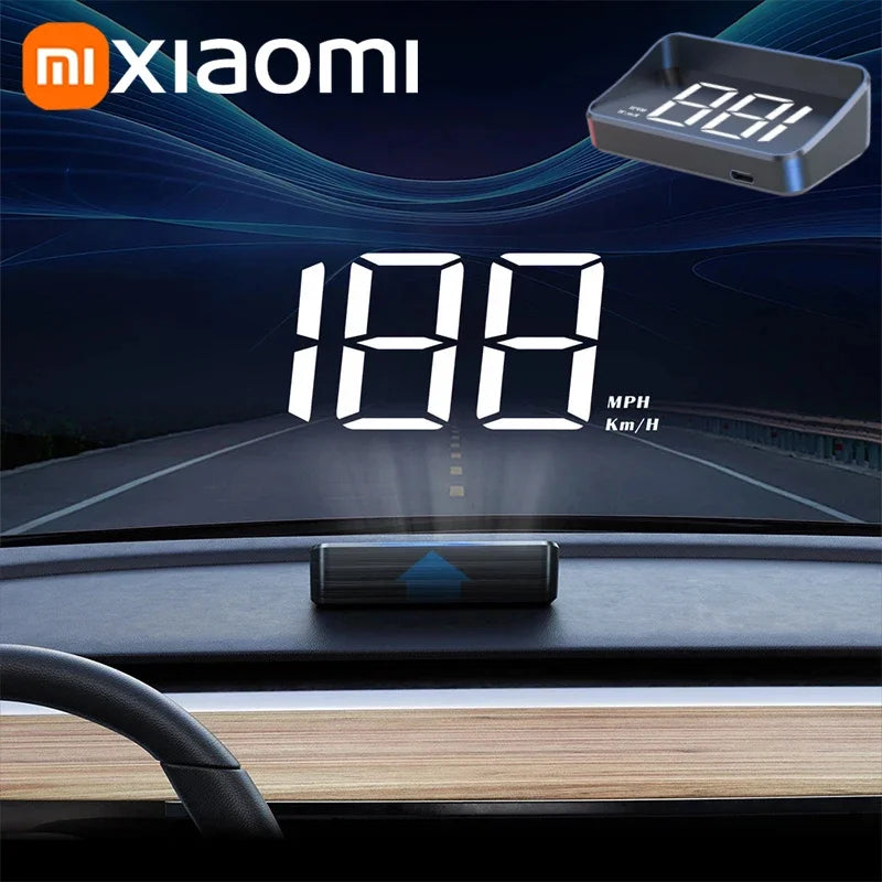 Xiaomi In-vehicle Speedometer HUD Head Up Display Digital Speed Meter Windshield Projector Vehicles Truck Electronics Accessorie