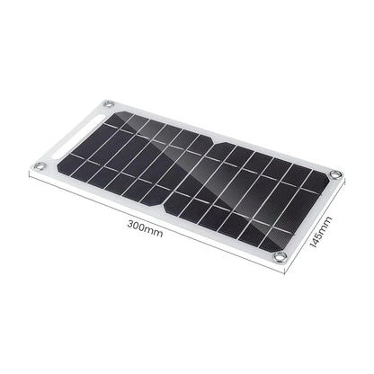 35W Solar Panel With USB Waterproof Outdoor Hiking And Camping Portable Battery Mobile Phone Charging Bank Charging Panel 6.8V