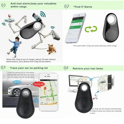 GPS Bluetooth 5.0 Tracker Anti-Lost Device Round Anti-Lost Device Pet Kids Bag Wallet Tracking Smart Finder Locator