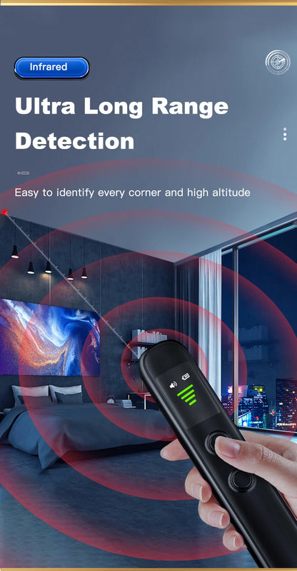 T66 GPS Tracker Detector Multifunctional InfraredAnti-Positioning Anti-Eavesdropping TrackingScanning Camera Detector for Car