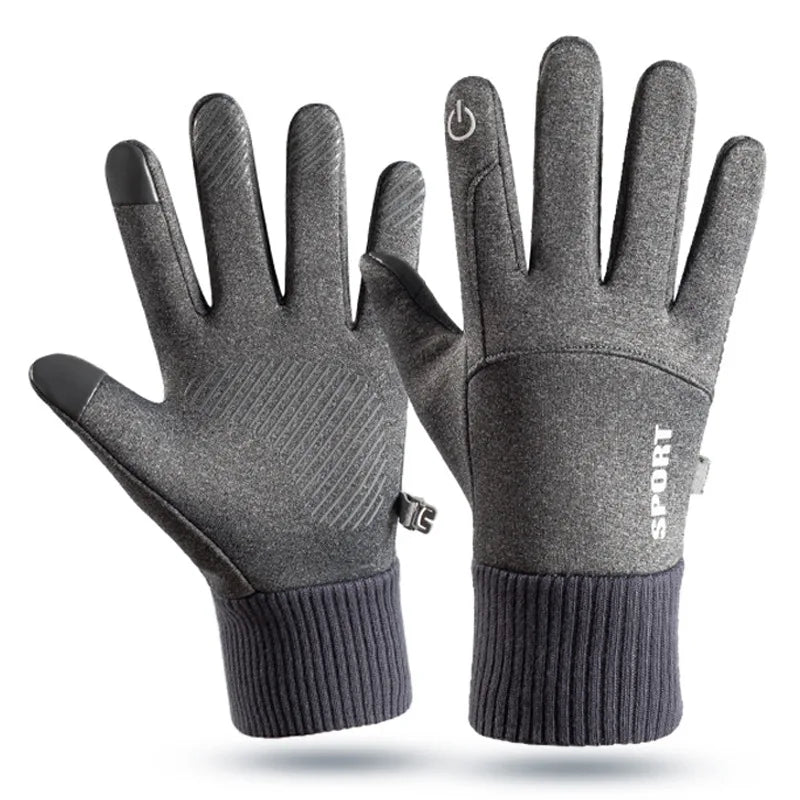 Winter Waterproof Men's Gloves Windproof Sports Fishing Touchscreen Driving Motorcycle Ski Non-slip Warm Cycling Women Gloves