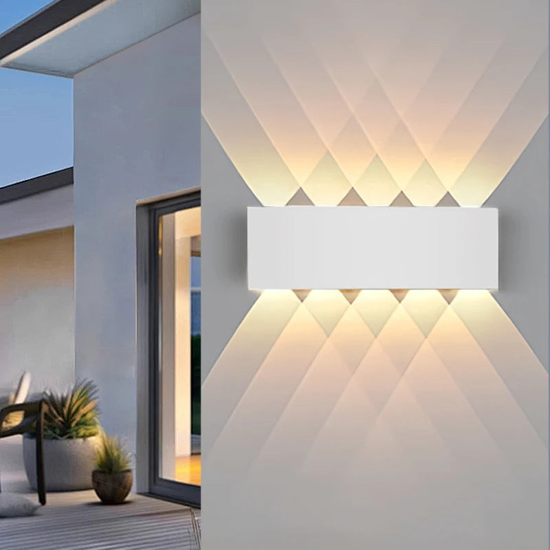 LED Wall Light Waterproof IP65 Outdoor Wall Lamp Garden Porch Light Decor Garden Yard Bathroom Bedroom Living Room AC85-265V