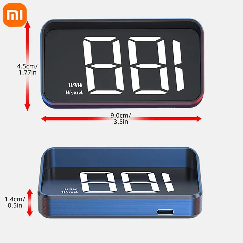 Xiaomi In-vehicle Speedometer HUD Head Up Display Digital Speed Meter Windshield Projector Vehicles Truck Electronics Accessorie