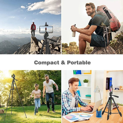 Tripod For Phone 100cm Video Recording Phone Tripod Stand with Bluetooth Remote Universal Camera Phone Photography Stand