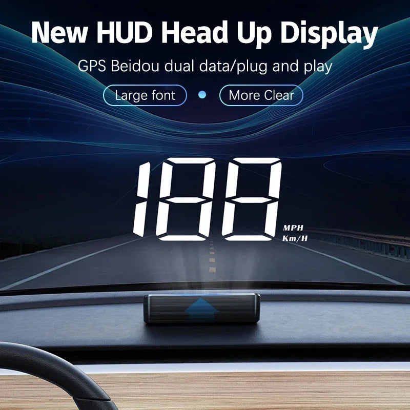 Xiaomi In-vehicle Speedometer HUD Head Up Display Digital Speed Meter Windshield Projector Vehicles Truck Electronics Accessorie