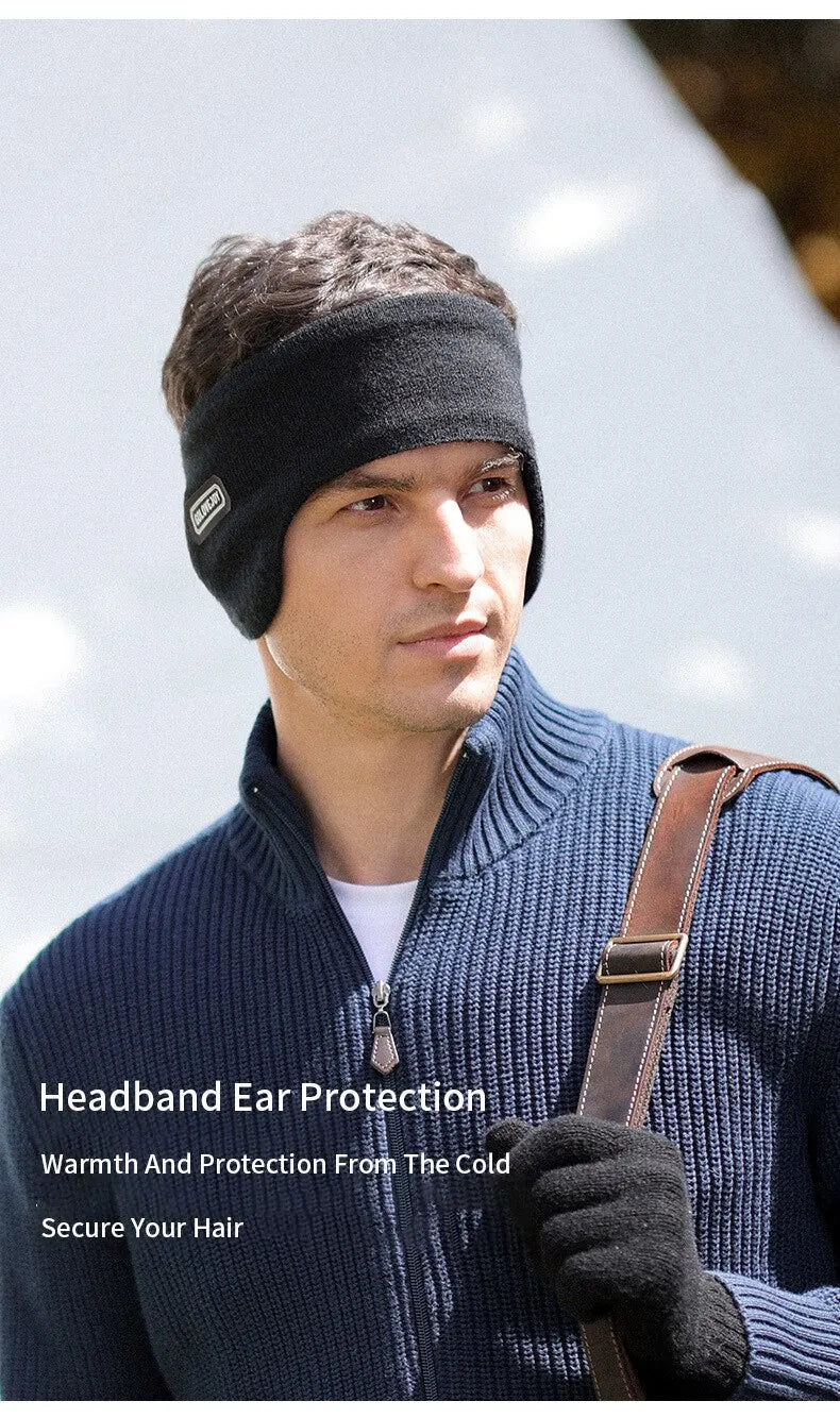 Winter Men's Padded And Thickened Ear Warmers To Prevent Cold And Wind Warm Ear Muffs