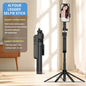 Portable selfie tripod wireless remote control Stabilizer 360 ° rotation Facial tracking for video recording and live streaming