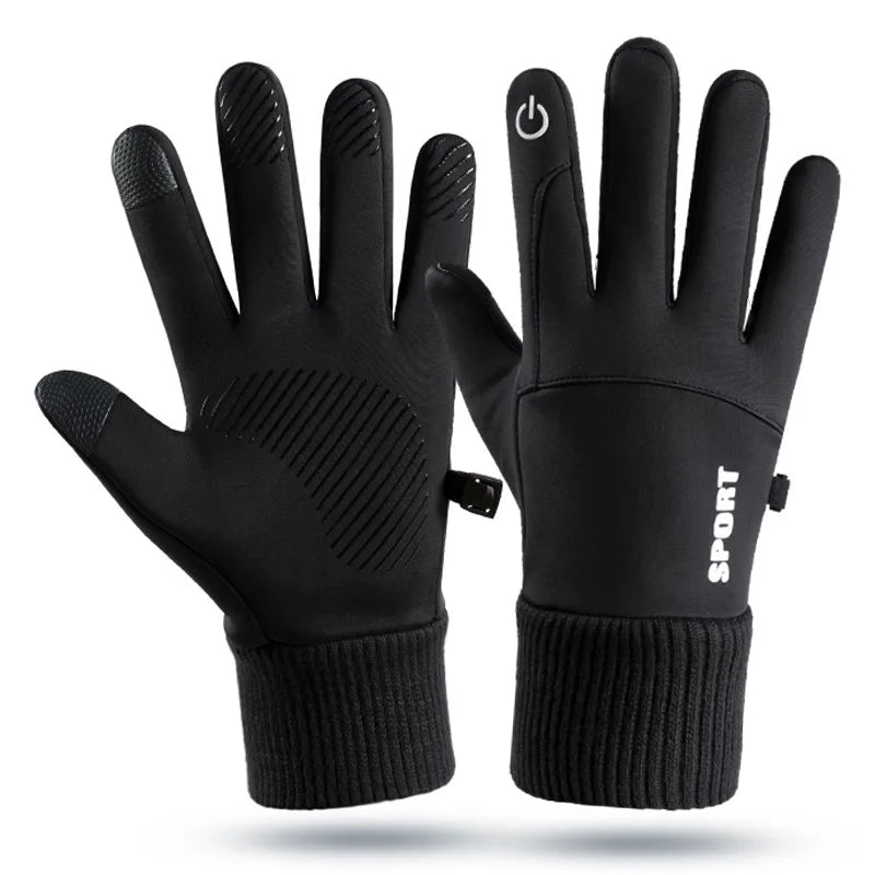 Winter Waterproof Men's Gloves Windproof Sports Fishing Touchscreen Driving Motorcycle Ski Non-slip Warm Cycling Women Gloves