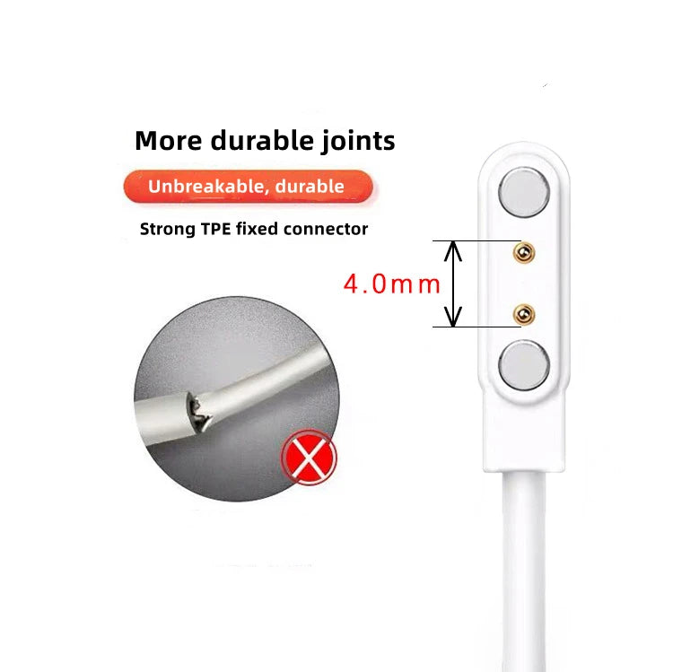 Universal Magnetic Charging Cable USB Dock Charger Power Line For Smart Watch Wristband Earphone Toothbrush Juicer Beauty Device