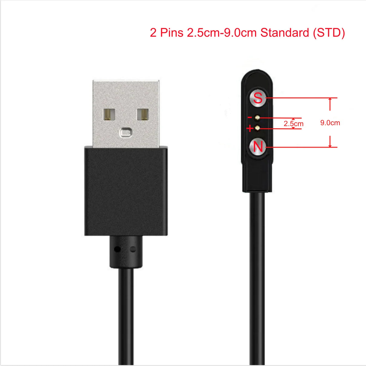 Universal Magnetic Charging Cable USB Dock Charger Power Line For Smart Watch Wristband Earphone Toothbrush Juicer Beauty Device