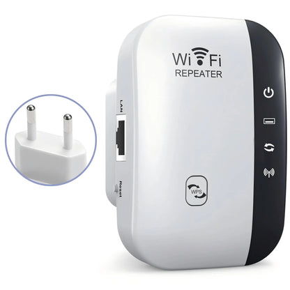 Wifi Repeater Wireless Signal Amplifier Extended Network Enhancer EU US Home Router 300m Thro