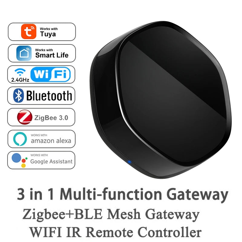 Tuya Smart Life Multi-mode Gateway Smart Home Automation Hub ZigBee WiFi Bridge Bluetooth Mesh Voice Control for Alexa Google