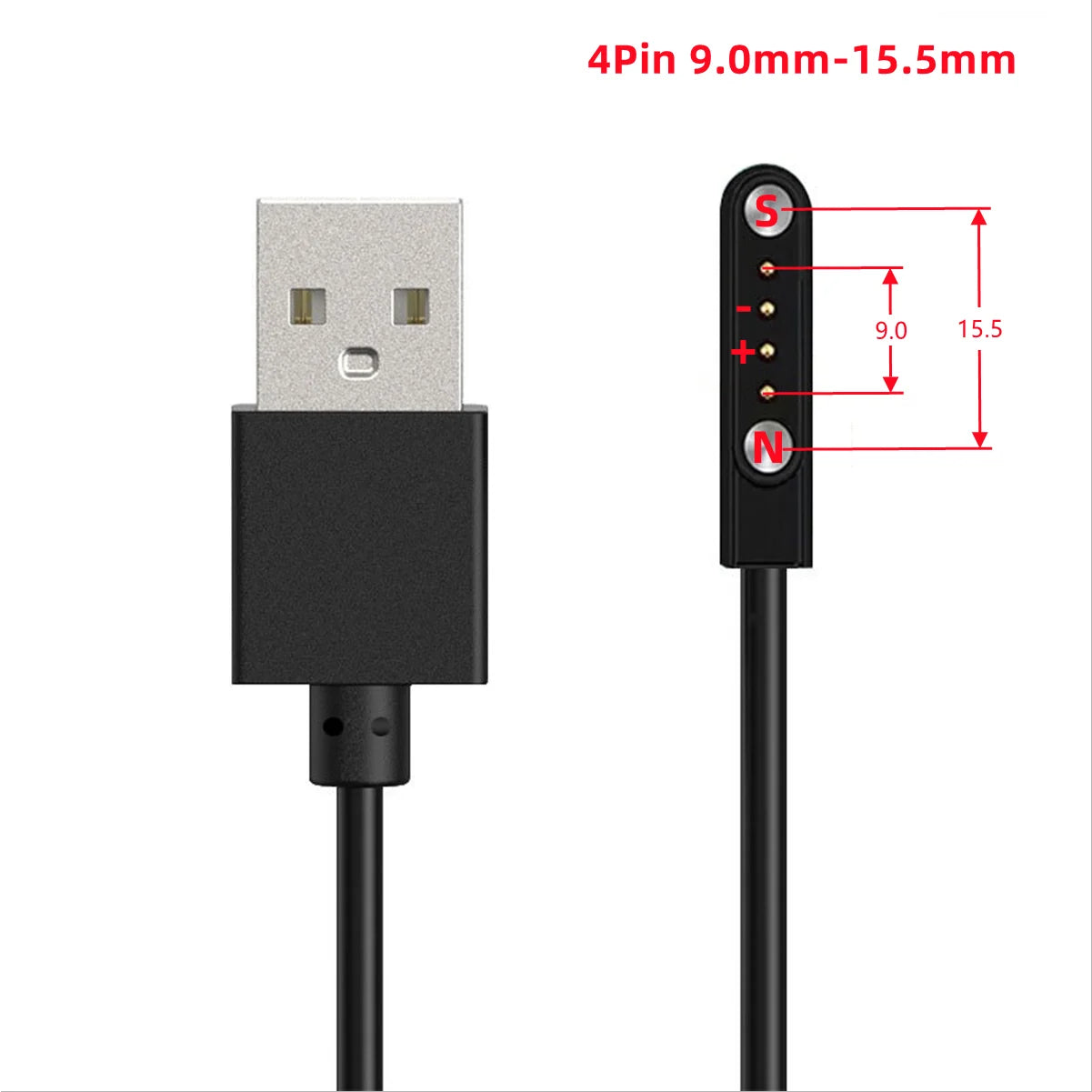 Universal Magnetic Charging Cable USB Dock Charger Power Line For Smart Watch Wristband Earphone Toothbrush Juicer Beauty Device