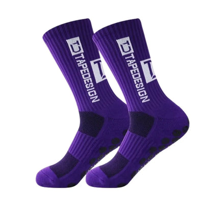 New Men Anti-Slip Football Socks High Quality Soft Breathable Thickened Sports Socks Running Cycling Hiking Women Soccer Socks