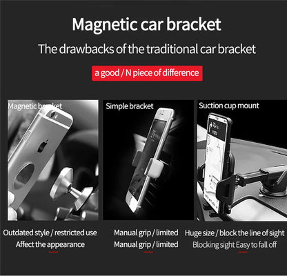 Magnetic Car Phone Holder Stand Air Vent Magnet Car Mount GPS Smartphone Mobile Support In Car Bracket for iPhone Samsung Xiaomi