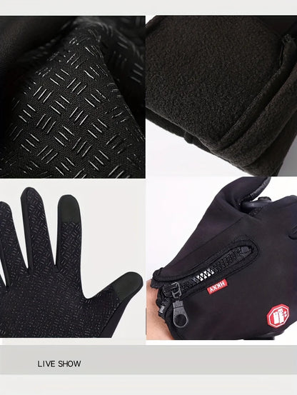 Outdoor Cycling Gloves, Bicycles for Warmth and Anti Slip in Autumn and Winter