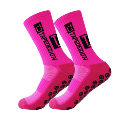 New Men Anti-Slip Football Socks High Quality Soft Breathable Thickened Sports Socks Running Cycling Hiking Women Soccer Socks