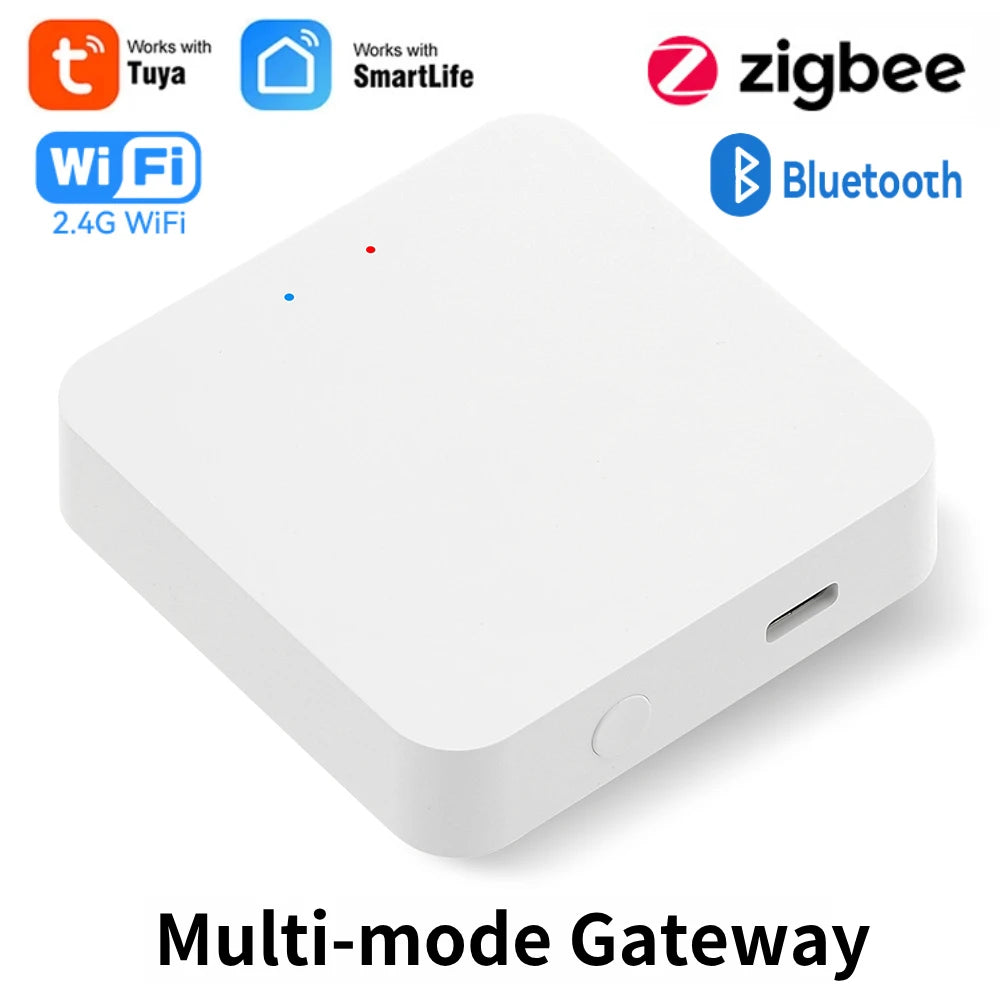 Tuya Smart Life Multi-mode Gateway Smart Home Automation Hub ZigBee WiFi Bridge Bluetooth Mesh Voice Control for Alexa Google