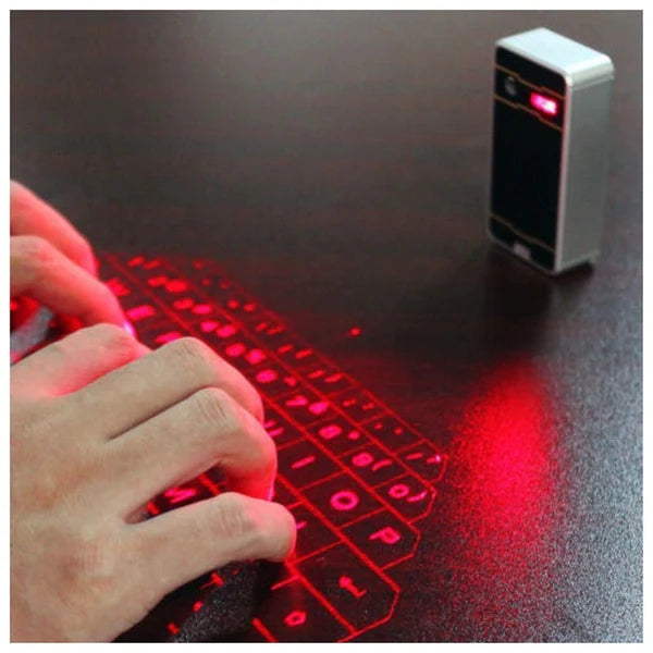 Wireless Laser Keyboard for Computer & Smart phone