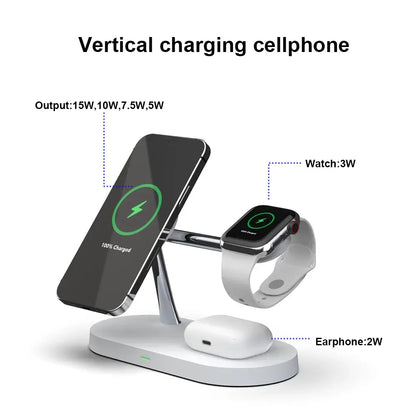 3 in 1 Wireless Magnetic Charger Stand